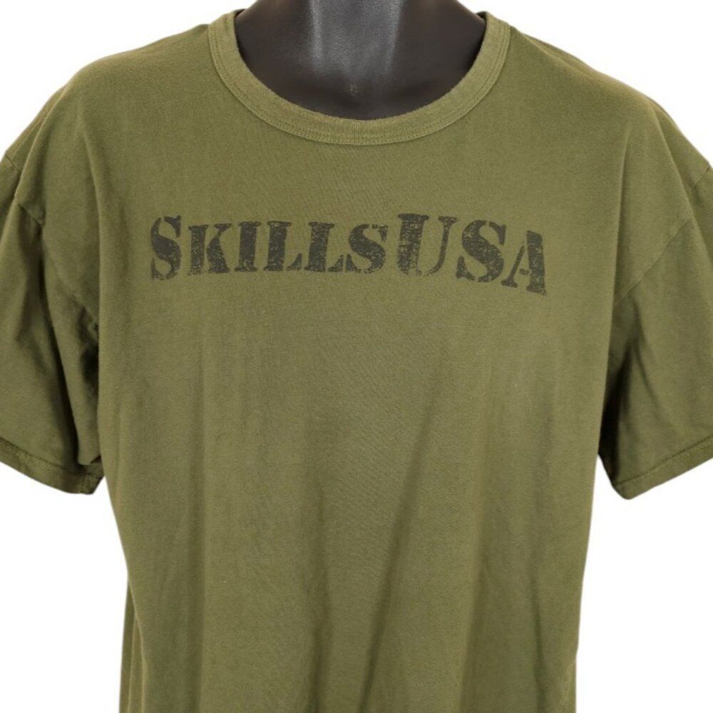 Rothco Military T Shirt Mens Size XL Green Skills USA Soldier Veteran